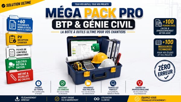 Le Pack Pro BTP & Génie Civil : La Boîte à Outils Ultime pour Chantiers Maîtrisés